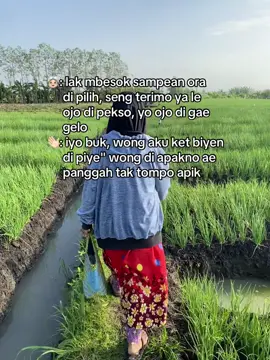 Wong wedok saiki emoh karo wong lanang seng gur tani buk😁#fyp 