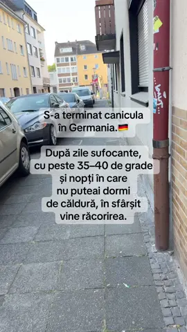 Așadar, canicula a trecut, dar Germania intră într-o perioadă cu vreme mai variată – de la seri răcoroase și zile plăcute, la furtuni neașteptate #germany #germania #wetter #fyppppppppppppppppppppppp #romaniingermania 