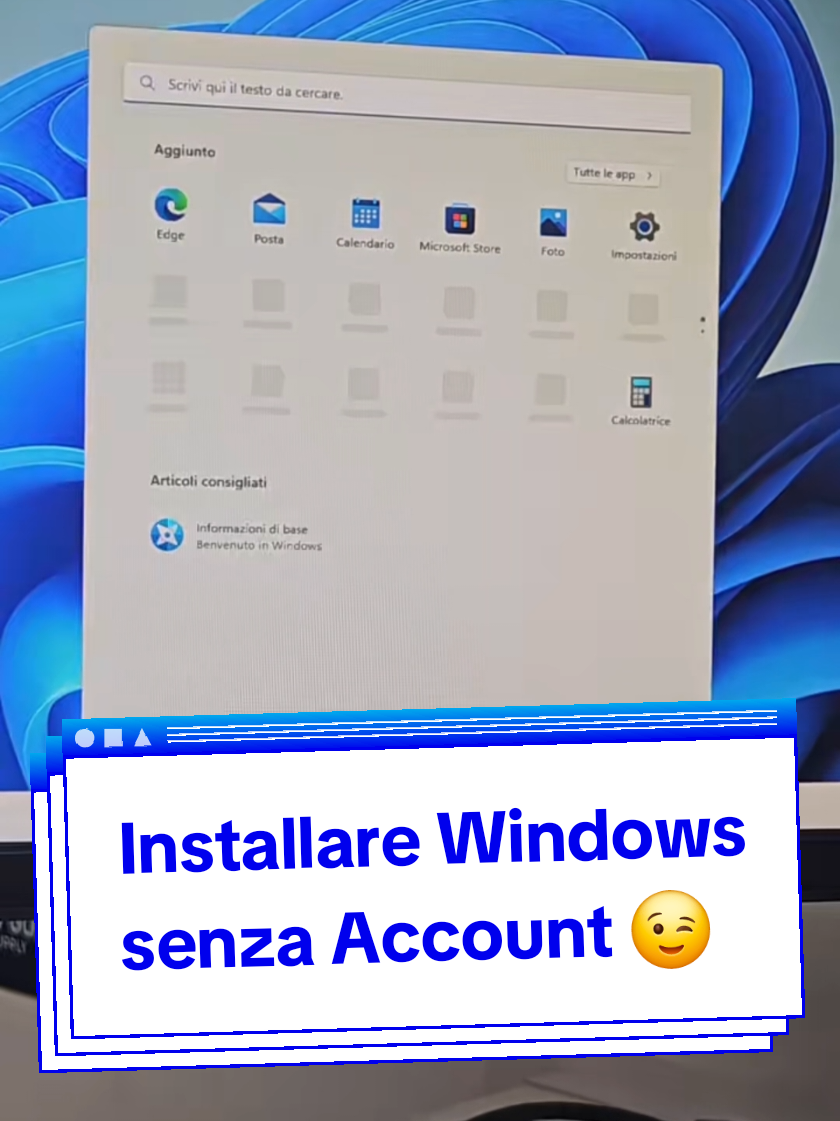 Come Installare Windows 11 senza Account Microsoft o se non hai la connessione ad Internet 😎 SPOILER: Installazione limitata non significa che ci sono opzioni in meno rispetto a quella con Account Microsoft 😉 #trucchipc #windows #tutorial 