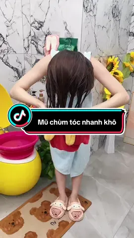 Mũ ủ tóc chùn đầu nhanh khô #xuhuong #muutocnhanhkho #lamdep #toc #LearnOnTikTok 