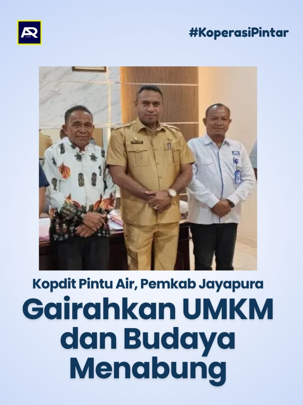 📌 Caption Reels: 🚀 Dorong UMKM & Budaya Menabung di Jayapura! KSP Kopdit Pintu Air bersama Pemerintah Kabupaten Jayapura berkolaborasi untuk menggairahkan UMKM lokal sekaligus memperkuat budaya menabung masyarakat. Langkah ini menjadi bukti nyata bahwa koperasi hadir bukan hanya sebagai lembaga keuangan, tetapi juga motor penggerak ekonomi kerakyatan di tanah Papua. 🌱 💡 Dengan semangat kebersamaan, Kopdit Pintu Air terus mendukung masyarakat untuk lebih mandiri, sejahtera, dan berdaya saing! #koperasi #KSPKopditPintuAir #UMKMJayapura #UMKMNaikKelas #menabung #koperasiindonesia #EkonomiKerakyatan #KoperasiModern #PapuaBangkit #UMKMBerdaya #fyppp #fyp #fypシ゚viral🖤tiktok #DirgahayuRI80
