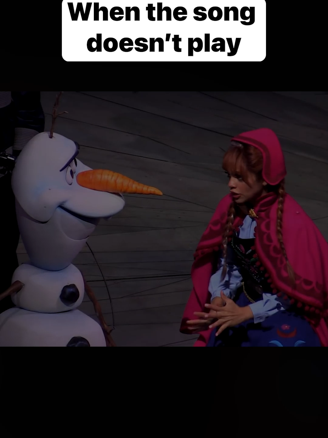 this improv was so impressive!! #frozen #musicaltheatre #broadwaymusicals #broadway #olaf