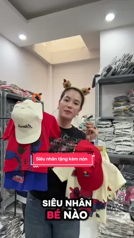 Bộ siêu nhân bé trai tặng kèm nón giá 1xx#thelongest #quanaotreem #kids 