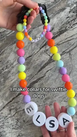 🍋‍🟩🍋‍🟩Imake collars for swiftie dogs#dogcollar