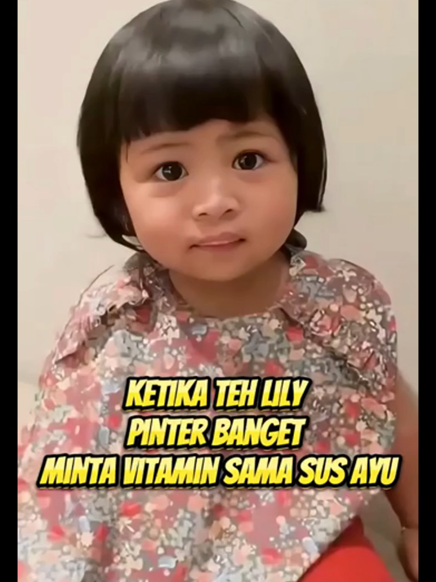 teh lily pinter banget rajin minum vitamin 😍 #raffiahmad #nagitaslavina #rafathar #rayyanza #babylily