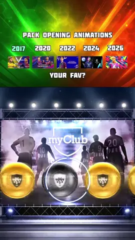 2017 ➝ 2026… the evolution of eFootball pack openings 🔥 #eFootball #PESMobile #eFootballMobile  #eFootballPackOpening #goviral 