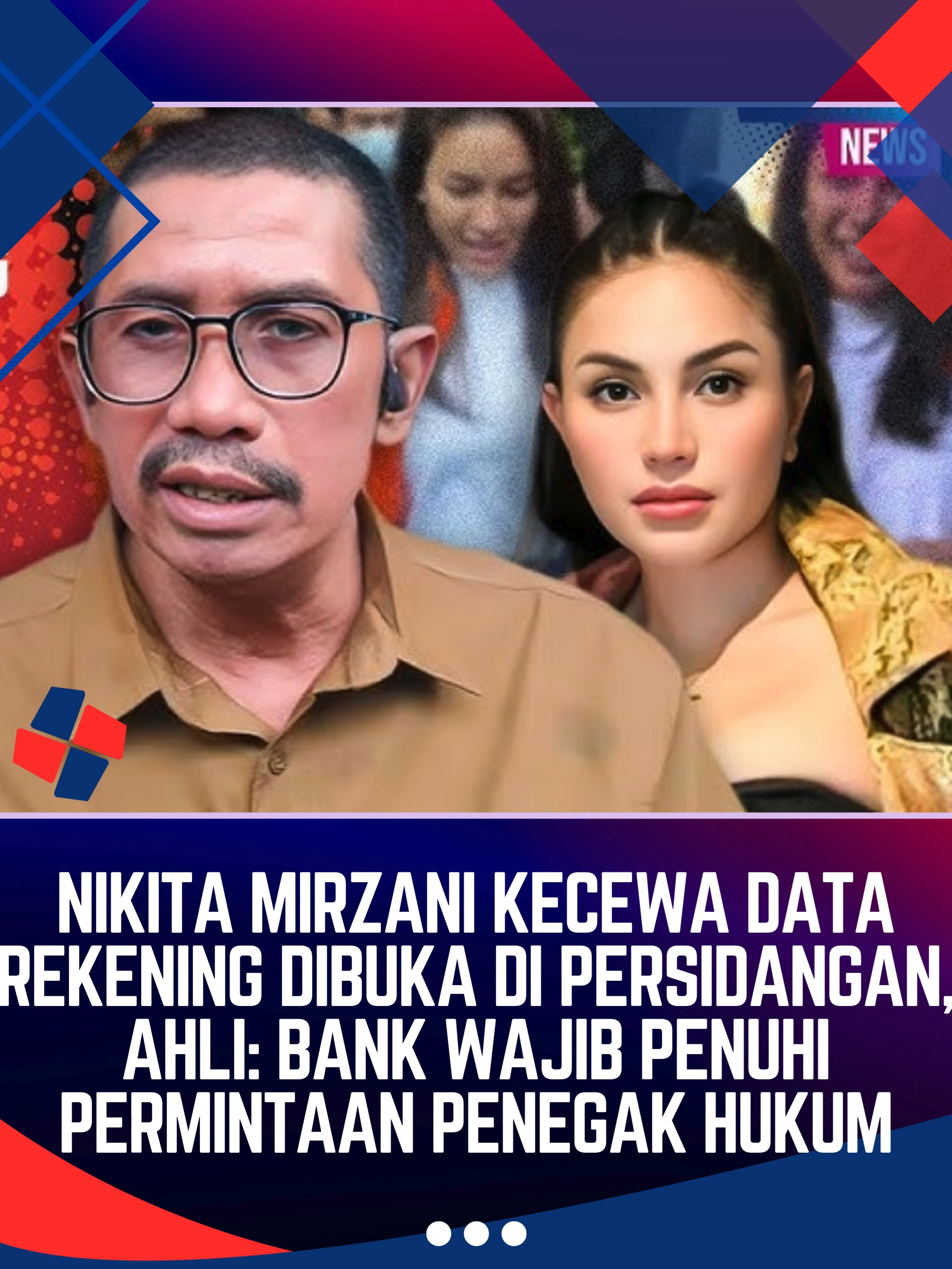 Artis Nikita Mirzani mengaku kesal karena data mutasi rekeningnya dibuka di persidangan. Ia menjadi terdakwa kasus pemerasan dan tindak pidana pencucian uang (TPPU) di Pengadilan Negeri Jakarta Selatan, Kamis (14/8/2025). Sidang ini menghadirkan saksi dari PT Bank Central Asia Tbk (BCA).  Menanggapi hal itu, mantan Kepala Pusat Pelaporan dan Analisis Transaksi Keuangan (PPATK) Yunus Husein menegaskan bahwa bank wajib memberikan informasi kerahasiaan nasabah jika diminta aparat penegak hukum.  “Terlebih, jika nasabah menjadi terdakwa kasus dugaan TPPU. Pasal 72 ayat (1) Undang-Undang Nomor 8 Tahun 2010 tentang TPPU menjadi dasar bagi aparat penegak hukum untuk meminta informasi terkait rekening nasabah kepada bank dalam mengusut kasus tindak pidana,” ujar Yunus dalam keterangan tertulis yang diterima Kompas.com, Minggu (17/8/2025). #nm #NikitaMirzani