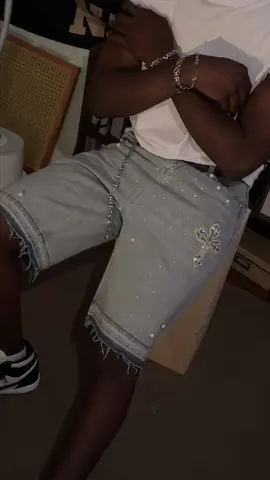 Hot Selling Black Diamond Cross Denim Shorts #tiktokbacktoschool  #goodthings # summersale  # summerlooks  #supportlocal 