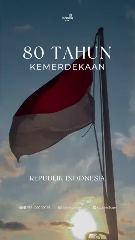 80 tahun merdeka, tapi belum semua bebas Ada satu bentuk penjajahan yang masih membelenggu dan kita bisa jadi bagian dari perjuangan untuk mengakhirinya. Bukan dengan senjata. Tapi dengan kepedulian. Bukan dengan seruan lantang. Tapi dengan tindakan nyata. Satu langkah kecil bisa jadi arti besar bagi mereka yang terjajah dalam kemiskinan. Hari ini, kita bukan sekadar memperingati kemerdekaan. Kita meneruskan perjuangan. Selamat Hari Kemerdekaan ke-80 Republik Indonesia. 🇮🇩 Kini saatnya, kita memerdekakan sesama. _________________________ #Merdeka80Tahun #MerdekaBersama #BebaskanDenganZakat #ZakatUntukKemerdekaan #AksiNyataMerdeka