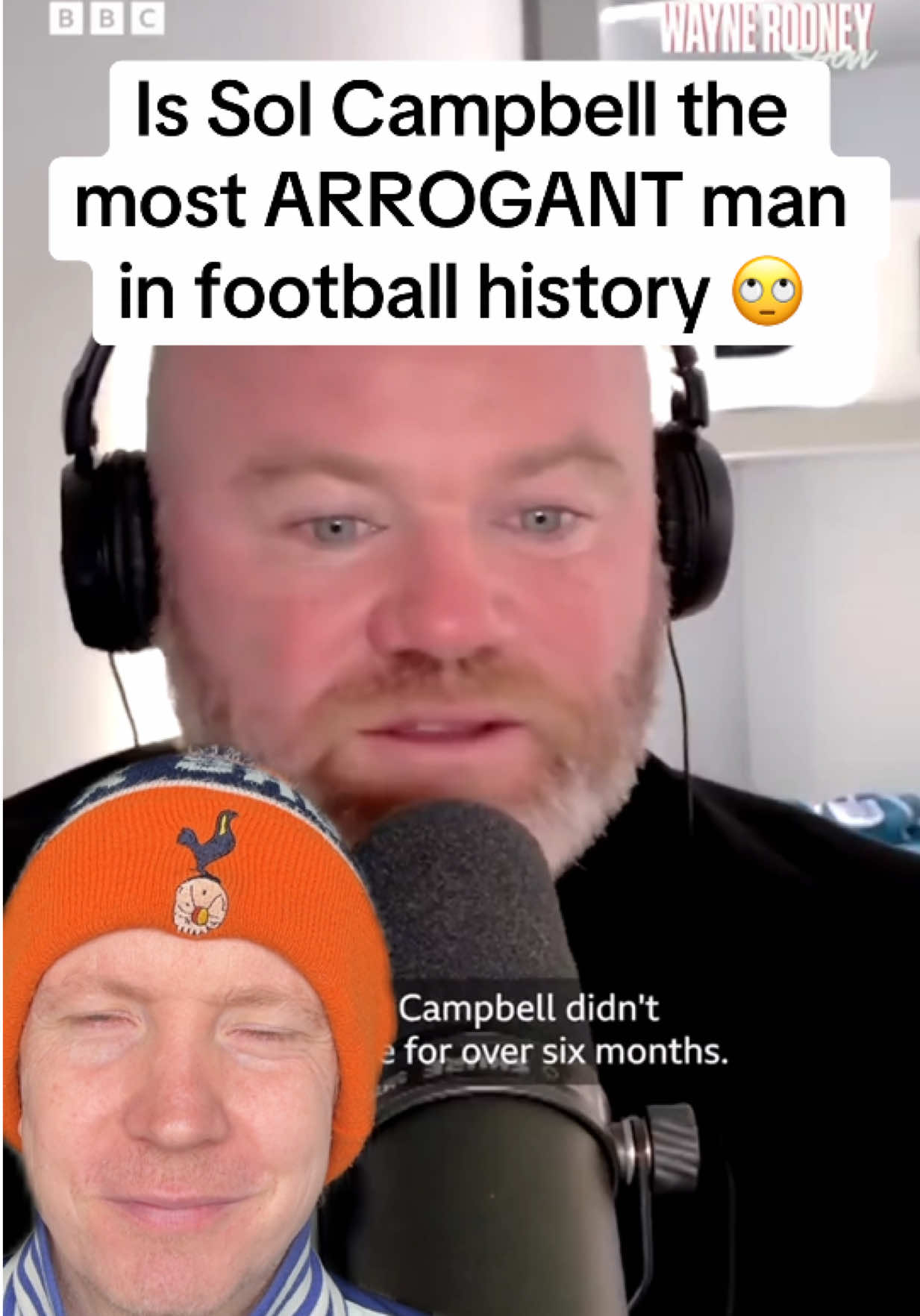 What do you think of Sol Campbell? 🙄 #tottenham #arsenal #PremierLeague #waynerooney #footballtiktok 