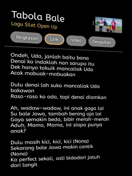 tabola bale lirik #liriklagu #tabolabale #foryoupage #fypage #fyppppppppppppppppppppppp 