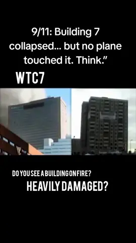 9/11: Building 7 collapsed… but no plane touched it. Think.”#september11 #conspiracy #fyp #twintowers 