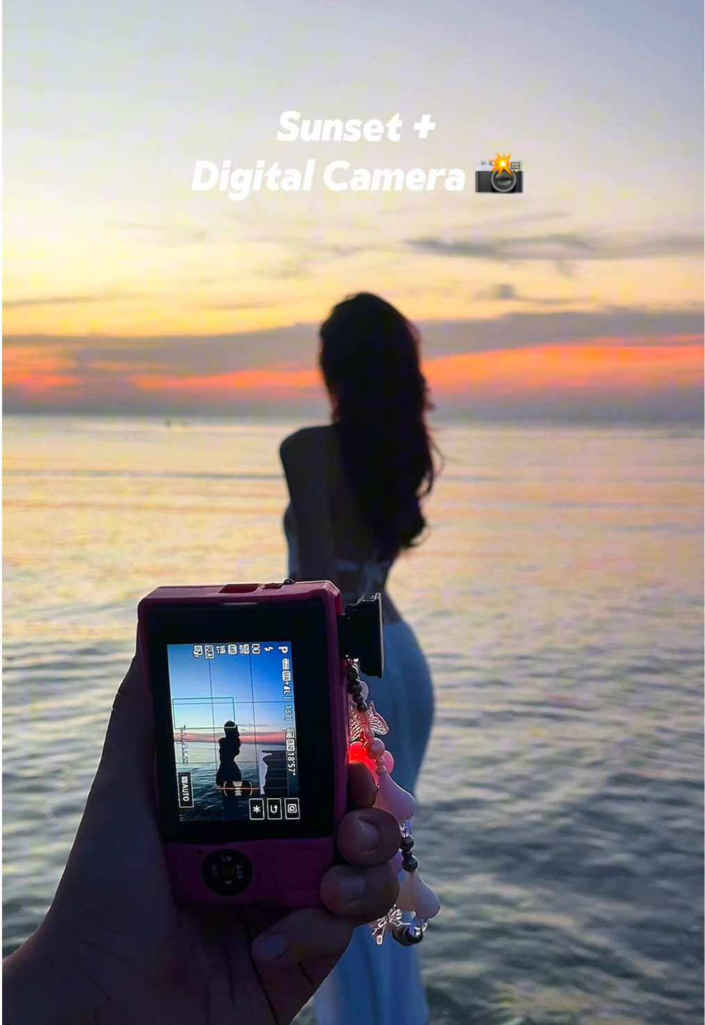 She got THE sunset photos 🩷 #fyp #malaysia 