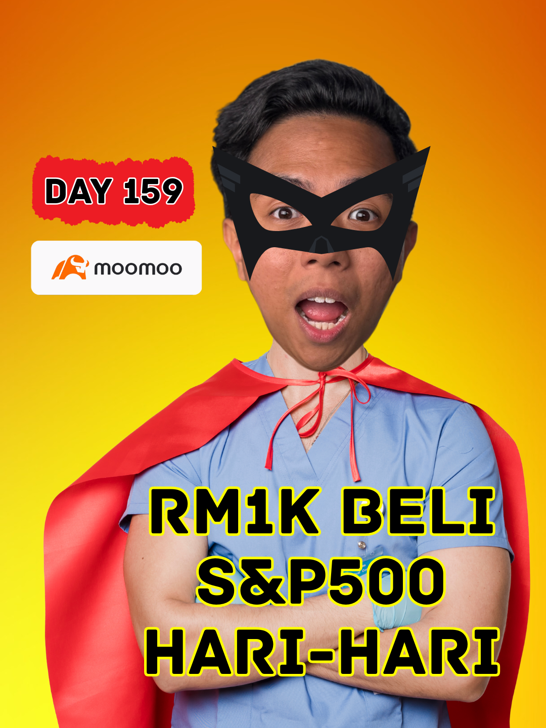 RM1K vs S&P500 guna Moomoo : siapa leading Day 159? #dausdk #financetok #investments #moomoo #s&p500 #rm1k