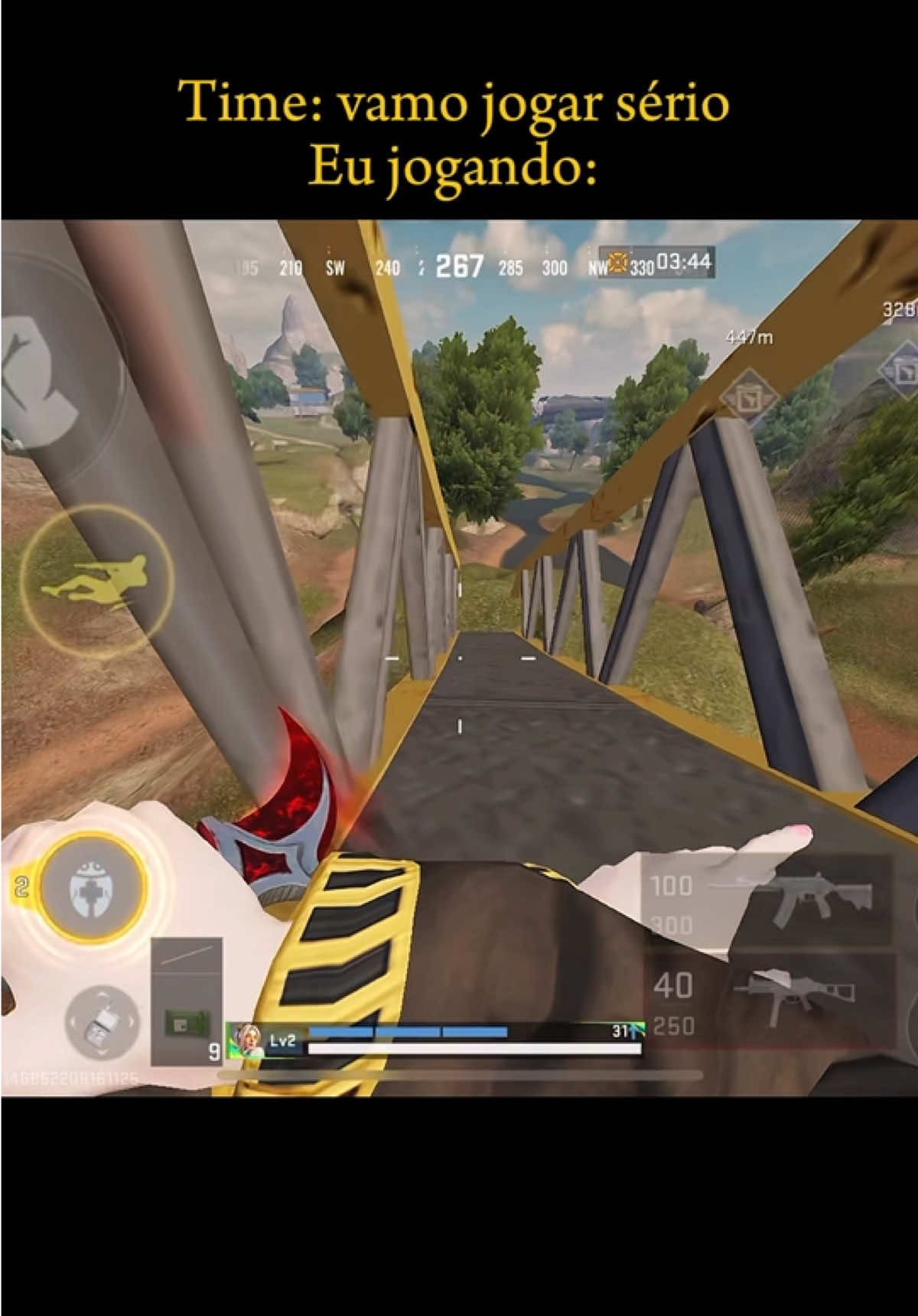 Às vezes eu me distraio kkkkk #bloodstrike #bloodstrikemobile #memesbr 