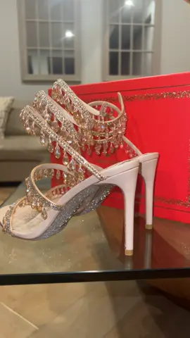 This is your sign to buy the Rene Caovilla chandelier heels ✨ #renecaovilla #viral #chandelier #chandelierheels #yellowapp #heels #luxury #designer #prom #prettiestheels #photography #desigirl #weddingheels #weddingshoes #brownwedding #viral?videotiktok😇😇 #fypシ #dreamshoes #highheels #gold #sparkly #girlie #itgirl 