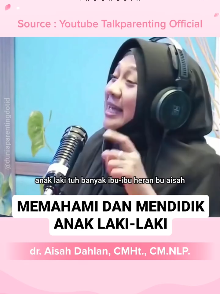 Memahami dan mendidik anak laki-laki, dr. Aisah Dahlan, CMHt., CM.NLP. #parenting #parentinganak #parentingindonesia #mengasuhanak #polaasuhanak
