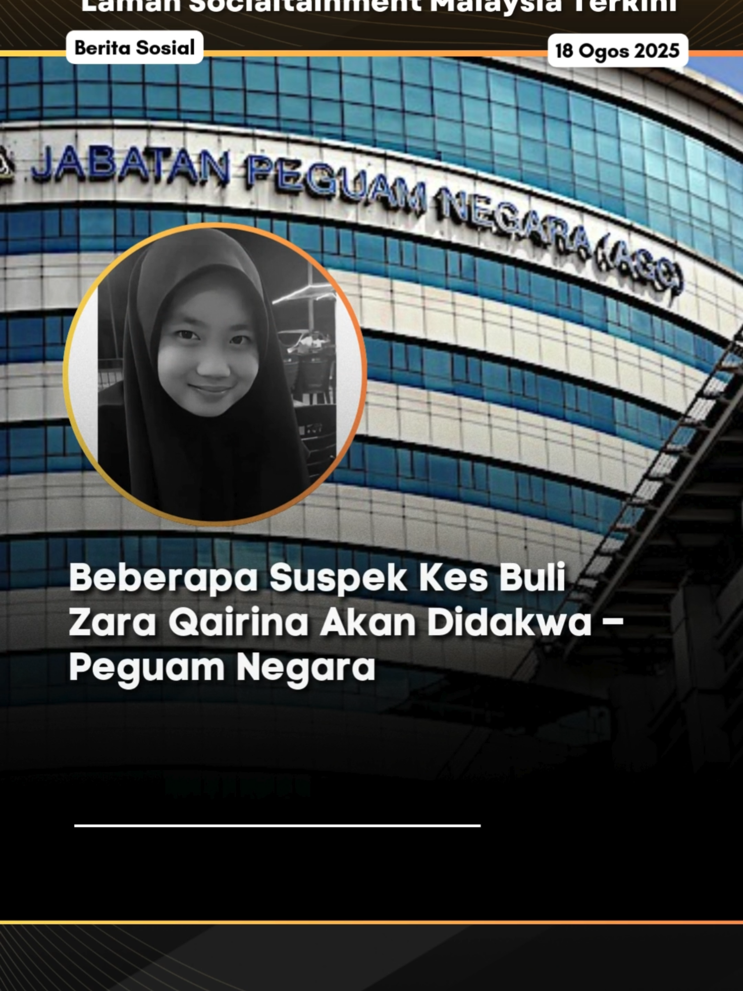 [Perkembangan terkini kes Zara Qairina] Jabatan Peguam Negara memutuskan untuk menuduh beberapa orang suspek terlibat dalam kes buli pelajar Tingkatan Satu, Zara Qairina Mahathir. Menerusi kenyataan Peguam Negara Mohd Dusuki Mokhtar, langkah itu diambil selepas AGC meneliti kertas siasatan yang diserahkan oleh polis kepada mereka baru-baru ini. Untuk berita penuh boleh baca di kotak hijau di atas [ SIla layari www.lobakmerah.com untuk baca berita penuh sekiranya kotak hijau hilang ] Jangan lupa untuk Like, Comment. Share dan Follow Lobak Merah! 🧡 Terima Kasih! #fyp #news #trends #berita #lobakmerah
