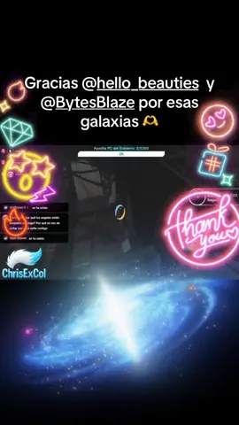 Gracias por esas galaxias!! 🫶.@hello_beauties @BytesBlaze #tiktoklive #livehighlights #livegift #galaxy #galaxia 