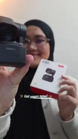 aint nobody bersiap bila WFH ziz 👀💅🏻 Sebabtu @ObsbotMalaysia is my life saver!  #obsbot #webcam #obsbotwebcam #streamer #remotework 