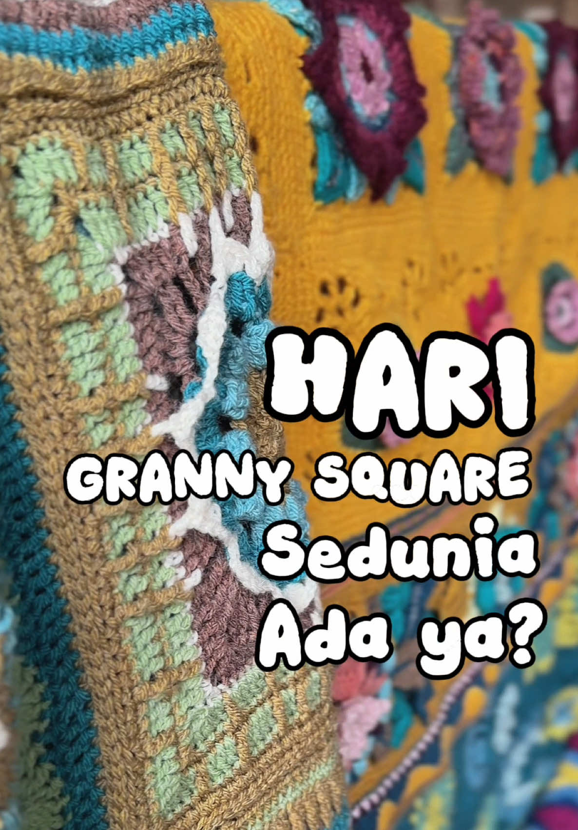 MERAYAKAN HARI GRANNY SQUARE SEDUNIA :) Setiap 15 Agustus, crocheter dunia merayakan Granny Square Day. Senang rasanya bisa ikutan rayain bersama komunitas @knitandcro.id @kncstudio.id dan Adiwarna di @lewisorganics_id tepat di tanggal tersebut.