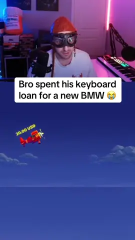 Bro spent his keyboard loan for a new BMW 😭 #streamer #streaming #fyp 