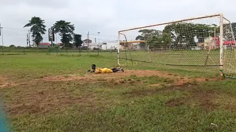 Black spiders goal keeping school in Uganda. 