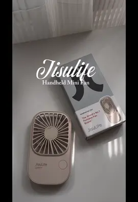 minimalist and super thin handheld fan from jisulife ✨🤍 #jisulife #minifan #jisulifefan #portablefan 