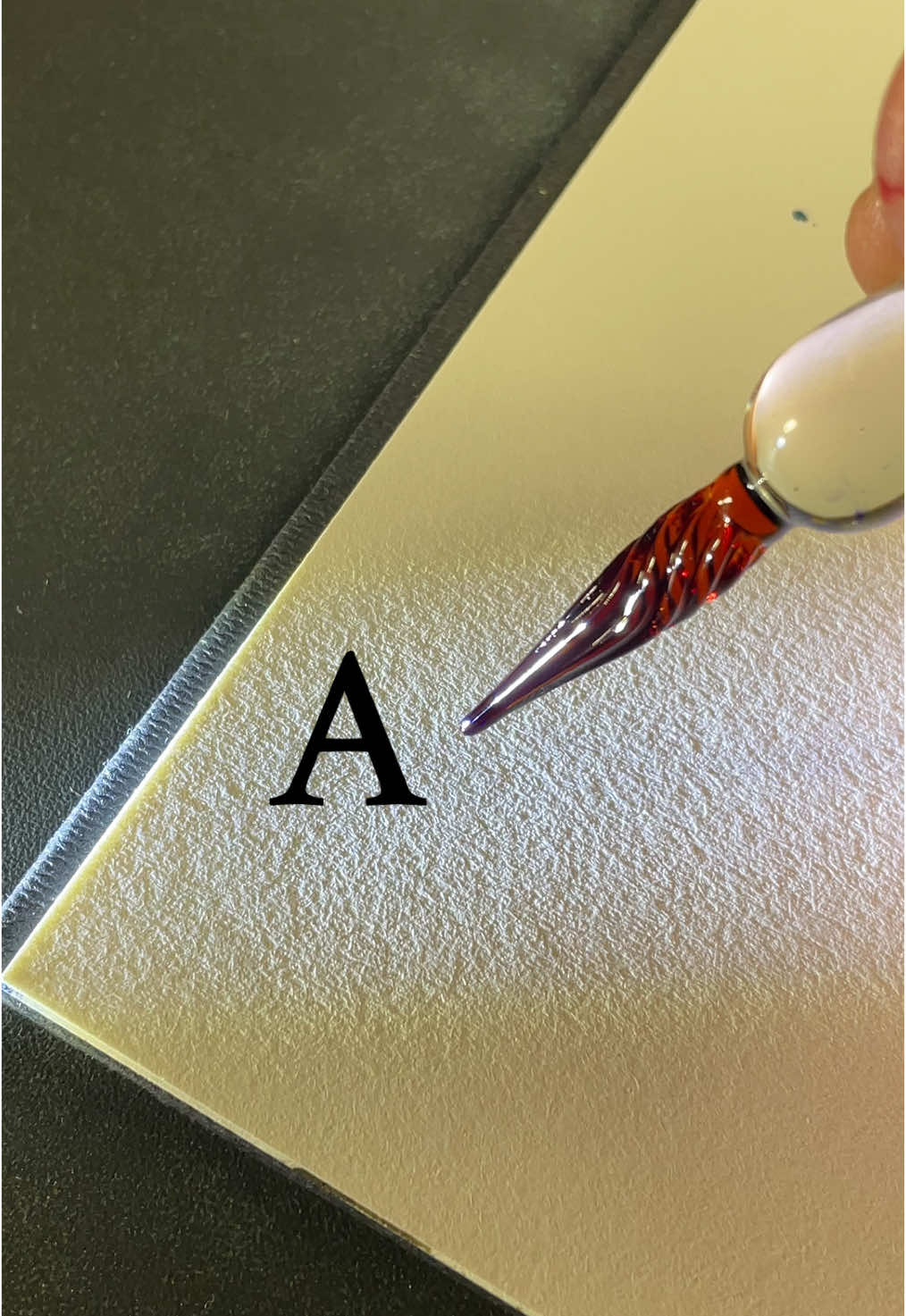 How to sign the letter A?