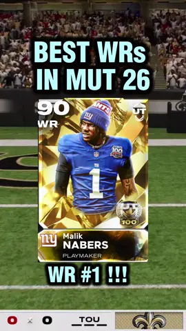 BEST WRs in MUT #madden26 #mut #maddennfl #idpoy #fypシ 