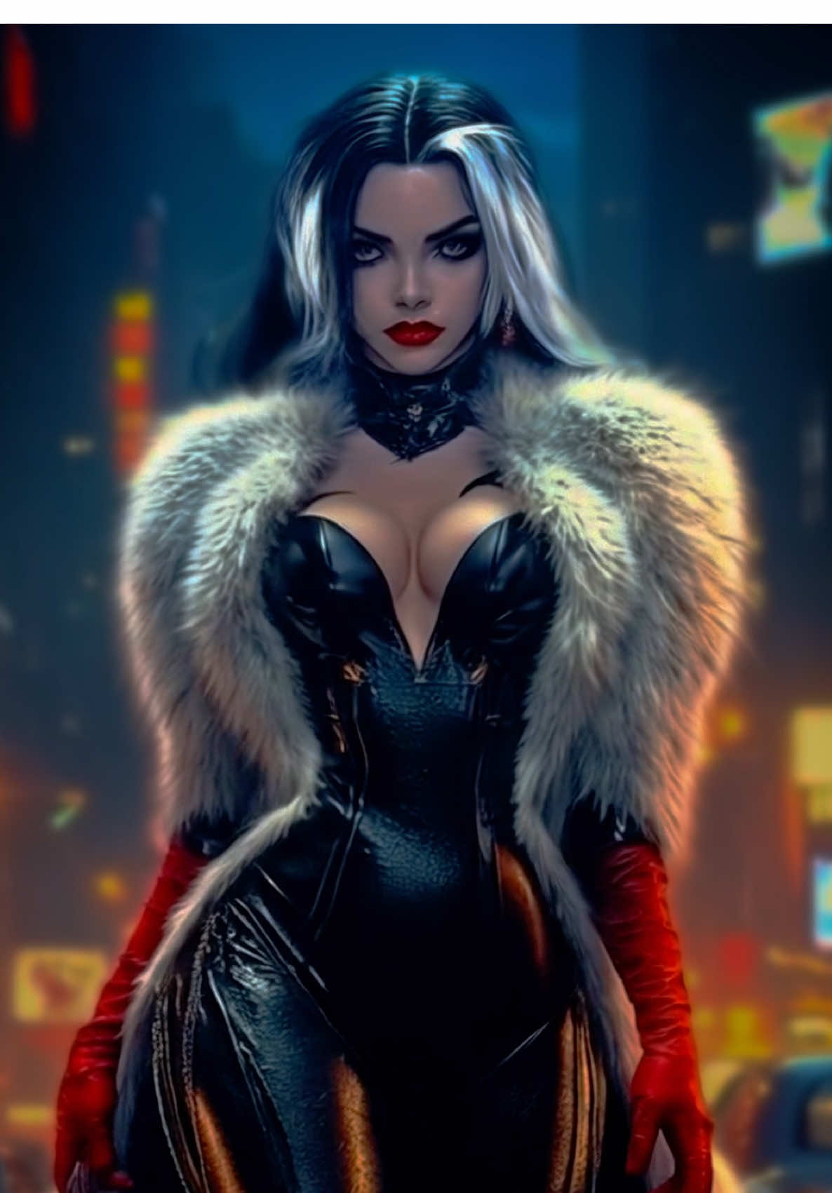 Cruella de Vil Inspired Live Wallpaper ❓Origin Story❓#cruelladevil #disney #fyp #101dalmatians #young 