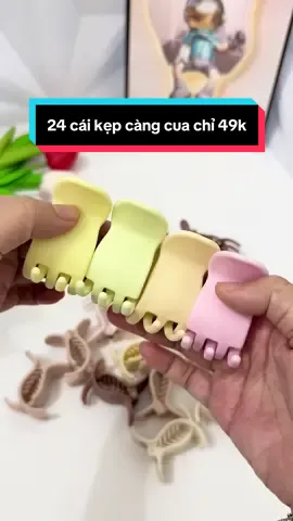 Combo 24 kẹp càng cua nhựa dẻo chỉ 49k miễn ship #phankim0112 #kepcangcua #kepcangcua5rang #kepcangcuahanquoc#xuhuong