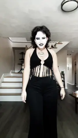 in this outfit i feel like the disco zombie from pvz #goth #gothgirl #gothic 