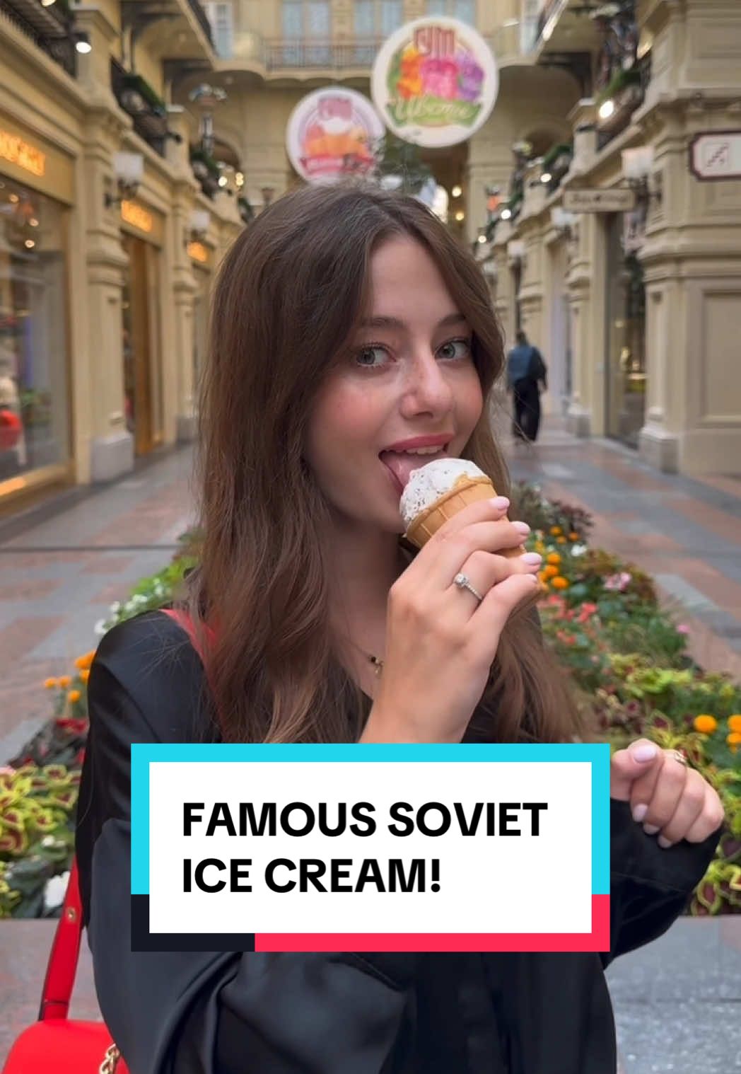 Legendary Soviet ice cream 🍦 Straight from GUM — simple, creamy, nostalgic. One bite takes you back to the Soviet times!  #russia #russiatravel #moscow 