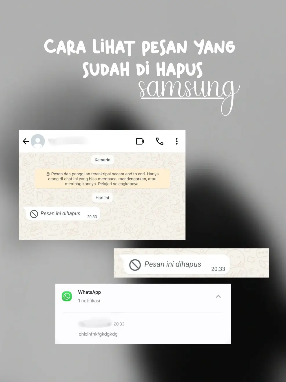 cara tau pesan yang sudah di hapus #samsunggalaxy #samsung #fitur #yayasungies 