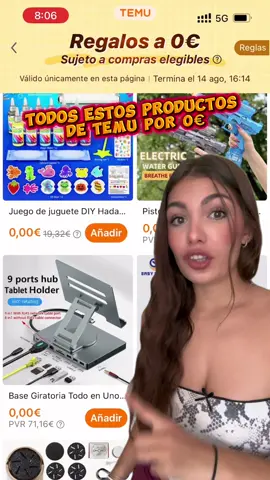 Todos estos productos de Temu por 0€ es una locura a🤪😱😱 @Temu España  Por 0€ para usuarios nuevos: 🔍【dyd8383】en el buscador. **Solo nuevos usuarios app con compra válida, sujeto a las condiciones. *publi #temu #temuspain #temues #temuespaña #shoptemu  