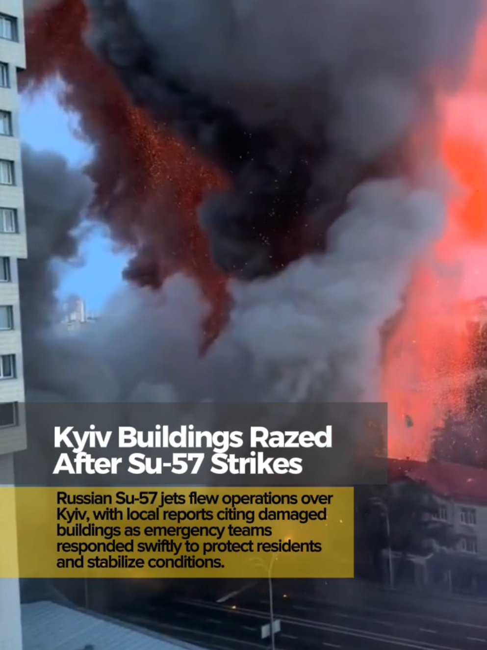 18AUG2025 • Kyiv reports Su-57 operations causing damage in the city. #Ukraine 