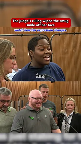 The judge's ruling wiped the smug smile off her face#prison #usa #news #foryou #sad 