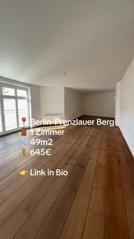 🔗 Link in Bio 📍 Berlin-Prenzlauer Berg  🚪 1 Zimmer 📏 49m2 💰 645€ #wohnungssuche #flatmatch #umziehen #apartmenttour #fyp 
