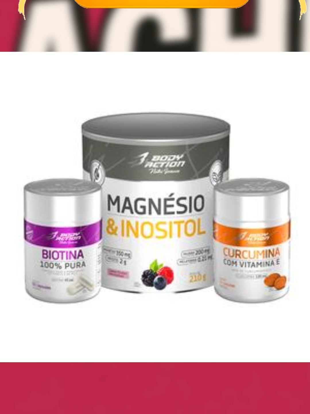 Combo - Magnésio & Inositol + Curcumina com Vitamina E #magnesio #inositolsupplement #curcumina
