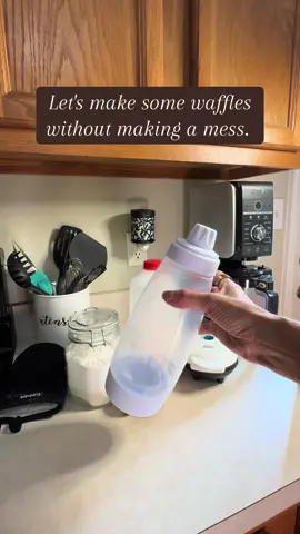 Life is less messy with a batter dispenser. Great for pancakes, waffles, and making cupcakes with less mess. #batterdispenser #pancakedispenser #cupcakebatterdispenser #waffles 