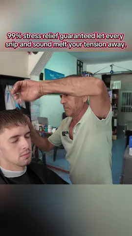 99% YOU WILL SLEEP after watching this Relaxing crisp scissor snips and soft sounds to create the ultimate ASMR haircut experience done by mehmet barber and alex kosta location Mehmet monika barber Lala Mustafa Paşa Sk, yolu number 5 famagusta N.cyprus #asmr #Newyork #london #losangeles #barber 