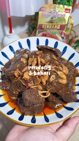 Resep rendang daging sapi, pake 3 bahan aja✨ -1 kg daging sapi -2 bks bumbu rendang @RasaMasa Bumbu Nusantara  -1400 ml air -260 ml santan ayo recook dan ikutan lombanya sekarang juga‼️ #fyp #rendang #rendangsapi #reseprendang ##17agustus ##LombaMasak17anRasaMasa##DapurRasaMasa#BumbuWarisandariMasakeMasa  