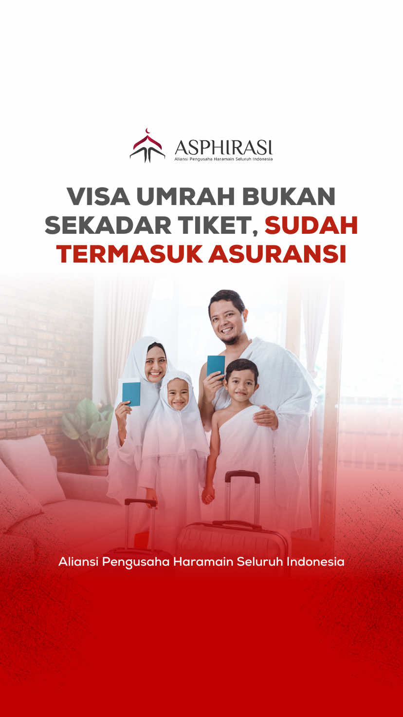 Visa Umrah Bukan Sekadar Tiket, Ternyata Sudah Termasuk Asuransi visa umrah tidak hanya sebagai izin masuk ke Tanah Suci, tapi juga sudah termasuk asuransi jiwa & kesehatan. Artinya, jemaah akan lebih tenang dan terlindungi selama ibadah di Arab Saudi Dengan perlindungan ini, ibadah jadi lebih fokus, hati pun lebih tenang Bagikan info penting ini agar lebih banyak jemaah tahu! ✨ Follow @asphirasi untuk update seputar haji & umrah #ASPHIRASI #HajiUmrah #VisaUmrah #AsuransiUmrah #InfoHaji 