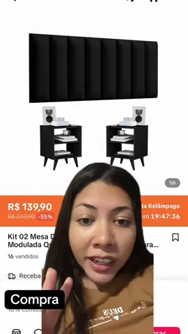 Kit 02 Mesa De Cabeceira E Cabiceira #fyyyyyyyyyyyyyyyy #tiktokshopchegou #promomes #tiktokshop #cama 