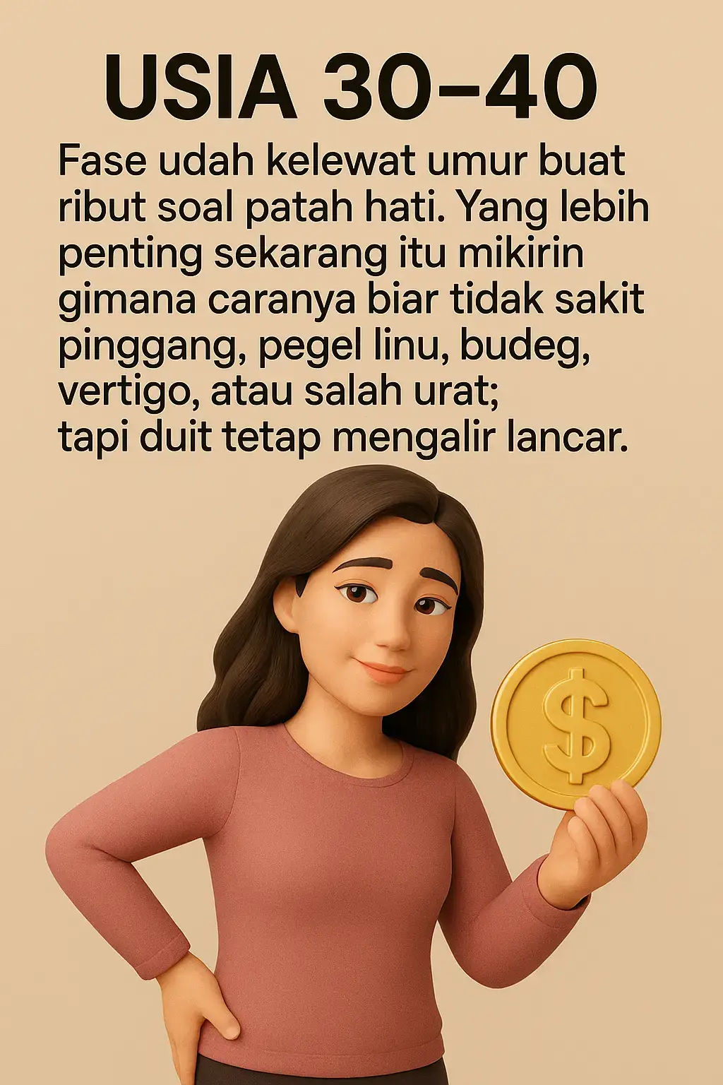 Da aku mah apa atuh tetap harus kerja Bun hehe .. Semangat yuk✨ #wanitahebat #cowokidaman #pekerjakeras #uang #badansehat 