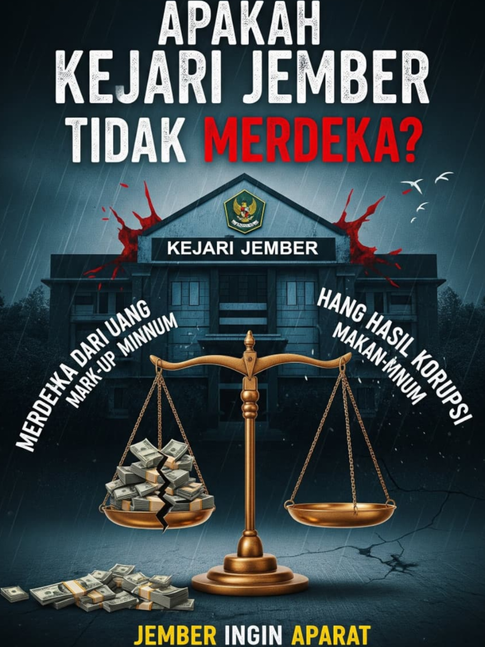 Kemerdekaan tidak hanya slogan, melainkan kemerdekaan dalam menjalankan tugas dan fungsi sebagai lembaga penegak hukum adalah kehormatan dan keniscayaan yg harus di jalankan.  #kejatijatim #kejagung #kejarijember #jemberviral #jember24jam 