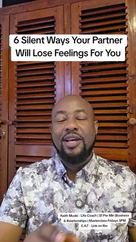 6 Silent Ways Your Partner Will Lose Feelings For You Feelings don’t vanish overnight… they fade silently. Here are 6 subtle ways your partner will lose feelings for you-without ever saying a word. #KeithMuoki #RelationshipAdvice #LoveAndBreakups #AfricanDiaspora #fyp 