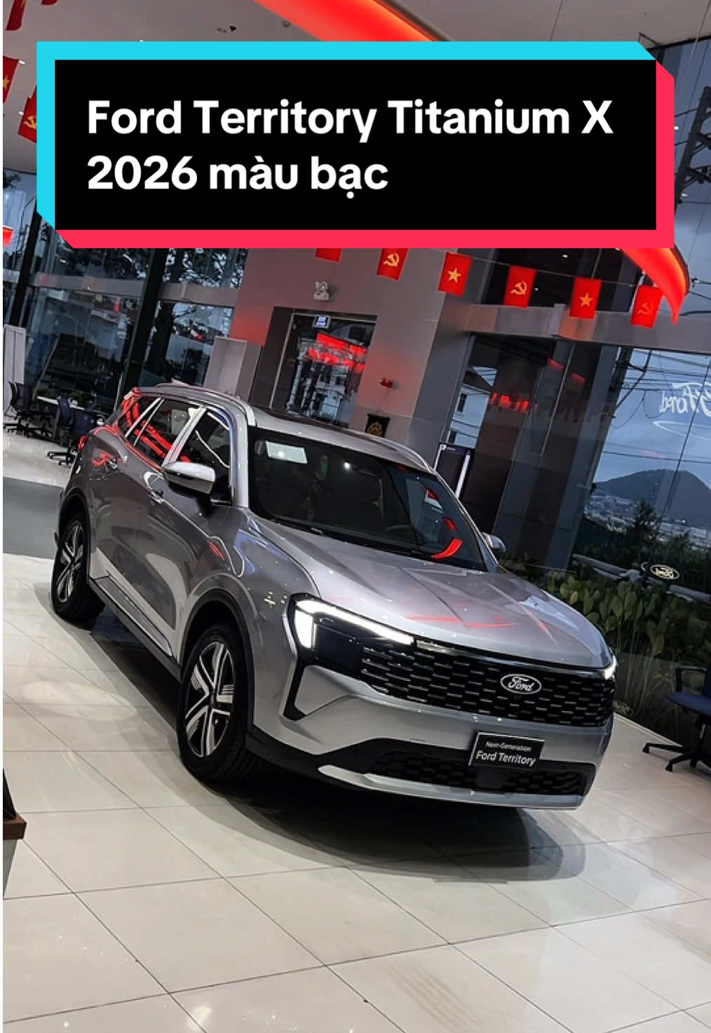 Chi tiết nội, ngoại thất Ford Territory Titanium X 2026 màu bạc. #ford  #territorytitaniumx #fordterritorytitaniumx #dalat #fordterritory #forddalat #oto #dalatford #lamdong 