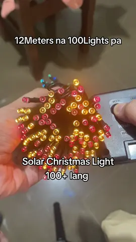 Pwede kahit maulanan waterproof solar christmas lights#solar #waterproof #christmaslights #solarchristmaslights #fyp 